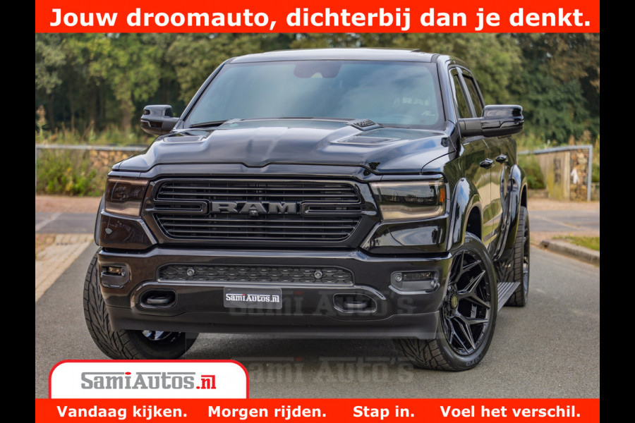 Dodge Ram 1500 GT EDITION | 5.7 V8 HEMI | VIRTUAL COCKPIT | HEAD-UP | ADAPTIVE CRUISE | 360 CAMERA | TRX PACK | Comfortabele Dubbele Cabine met Royale 5 Zitplaatsen | BPM vrij BPM vrij | Nu Leverbaar uit Voorraad | Voorraad Nr 2436