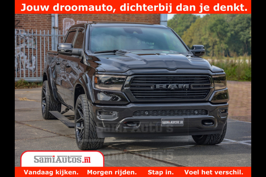 Dodge Ram 1500 GT EDITION | 5.7 V8 HEMI | VIRTUAL COCKPIT | HEAD-UP | ADAPTIVE CRUISE | 360 CAMERA | TRX PACK | Comfortabele Dubbele Cabine met Royale 5 Zitplaatsen | BPM vrij BPM vrij | Nu Leverbaar uit Voorraad | Voorraad Nr 2436