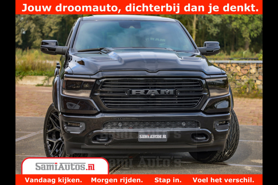Dodge Ram 1500 GT EDITION | 5.7 V8 HEMI | VIRTUAL COCKPIT | HEAD-UP | ADAPTIVE CRUISE | 360 CAMERA | TRX PACK | Comfortabele Dubbele Cabine met Royale 5 Zitplaatsen | BPM vrij BPM vrij | Nu Leverbaar uit Voorraad | Voorraad Nr 2436