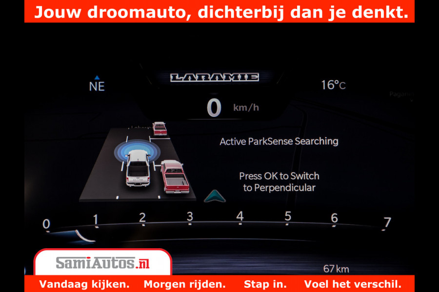 Dodge Ram 1500 GT EDITION | 5.7 V8 HEMI | VIRTUAL COCKPIT | HEAD-UP | ADAPTIVE CRUISE | 360 CAMERA | TRX PACK | Comfortabele Dubbele Cabine met Royale 5 Zitplaatsen | BPM vrij BPM vrij | Nu Leverbaar uit Voorraad | Voorraad Nr 2436
