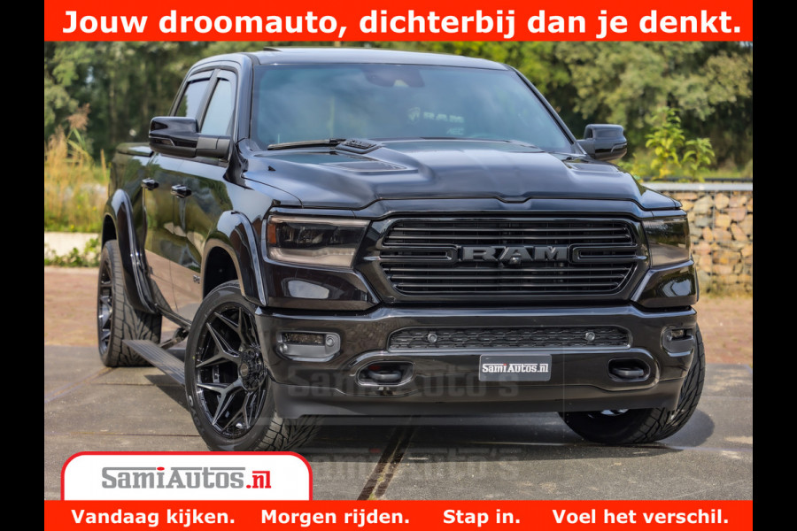 Dodge Ram 1500 GT EDITION | 5.7 V8 HEMI | VIRTUAL COCKPIT | HEAD-UP | ADAPTIVE CRUISE | 360 CAMERA | TRX PACK | Comfortabele Dubbele Cabine met Royale 5 Zitplaatsen | BPM vrij BPM vrij | Nu Leverbaar uit Voorraad | Voorraad Nr 2436