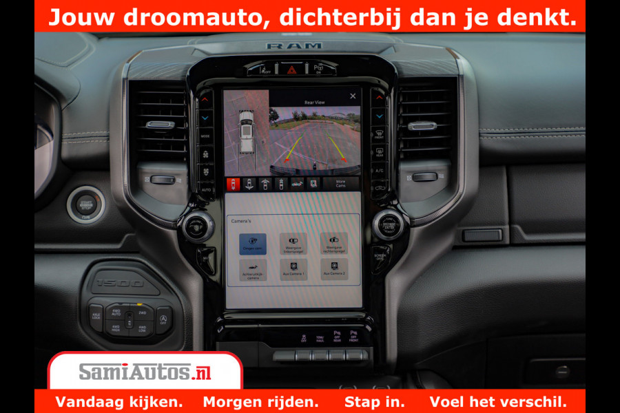 Dodge Ram 1500 GT EDITION | 5.7 V8 HEMI | VIRTUAL COCKPIT | HEAD-UP | ADAPTIVE CRUISE | 360 CAMERA | TRX PACK | Comfortabele Dubbele Cabine met Royale 5 Zitplaatsen | BPM vrij BPM vrij | Nu Leverbaar uit Voorraad | Voorraad Nr 2436