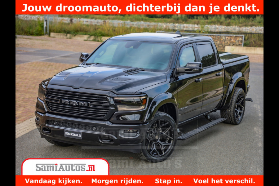 Dodge Ram 1500 GT EDITION | 5.7 V8 HEMI | VIRTUAL COCKPIT | HEAD-UP | ADAPTIVE CRUISE | 360 CAMERA | TRX PACK | Comfortabele Dubbele Cabine met Royale 5 Zitplaatsen | BPM vrij BPM vrij | Nu Leverbaar uit Voorraad | Voorraad Nr 2436