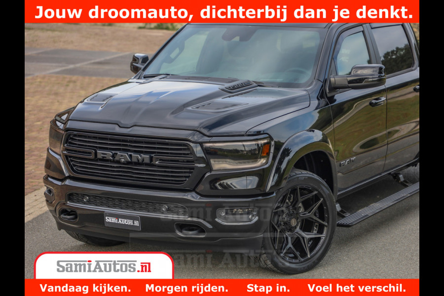 Dodge Ram 1500 GT EDITION | 5.7 V8 HEMI | VIRTUAL COCKPIT | HEAD-UP | ADAPTIVE CRUISE | 360 CAMERA | TRX PACK | Comfortabele Dubbele Cabine met Royale 5 Zitplaatsen | BPM vrij BPM vrij | Nu Leverbaar uit Voorraad | Voorraad Nr 2436