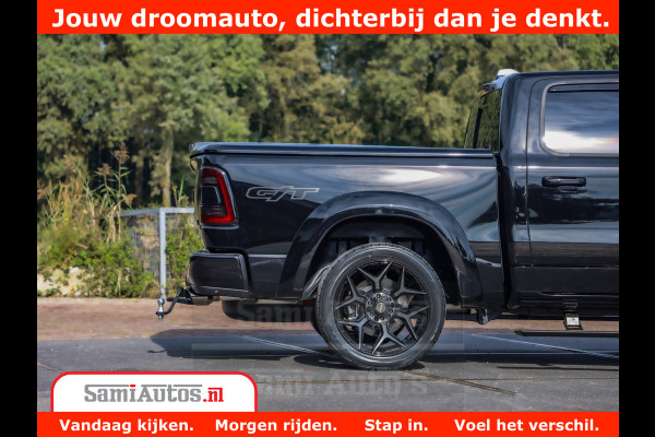 Dodge Ram 1500 GT EDITION | 5.7 V8 HEMI | VIRTUAL COCKPIT | HEAD-UP | ADAPTIVE CRUISE | 360 CAMERA | TRX PACK | Comfortabele Dubbele Cabine met Royale 5 Zitplaatsen | BPM vrij BPM vrij | Nu Leverbaar uit Voorraad | Voorraad Nr 2436