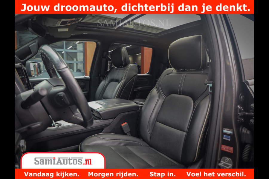 Dodge Ram 1500 LIMITED CUSTOM | FULL OPTION | LUCHT REMSYSTEEM | LUCHT VERING | 360 CAM | 200L LPG | PANORAMA | 4X4 V8 5.7 | 3500KG | MEMORY | WIDE BODYKIT | AMBILIGHT | MICKEY THOMPSON BANDEN |