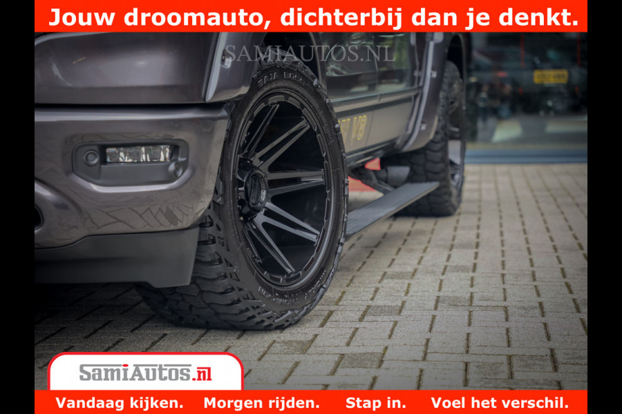 Dodge Ram 1500 LIMITED CUSTOM | FULL OPTION | LUCHT REMSYSTEEM | LUCHT VERING | 360 CAM | 200L LPG | PANORAMA | 4X4 V8 5.7 | 3500KG | MEMORY | WIDE BODYKIT | AMBILIGHT | MICKEY THOMPSON BANDEN |