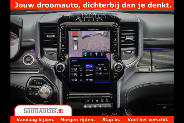 Dodge Ram 1500 LIMITED CUSTOM | FULL OPTION | LUCHT REMSYSTEEM | LUCHT VERING | 360 CAM | 200L LPG | PANORAMA | 4X4 V8 5.7 | 3500KG | MEMORY | WIDE BODYKIT | AMBILIGHT | MICKEY THOMPSON BANDEN |