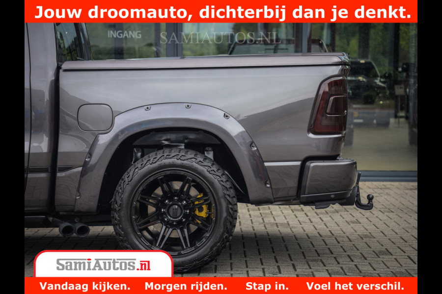 Dodge Ram 1500 LIMITED CUSTOM | FULL OPTION | LUCHT REMSYSTEEM | LUCHT VERING | 360 CAM | 200L LPG | PANORAMA | 4X4 V8 5.7 | 3500KG | MEMORY | WIDE BODYKIT | AMBILIGHT | MICKEY THOMPSON BANDEN |
