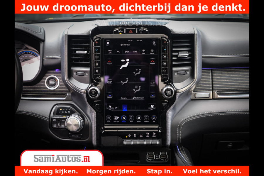 Dodge Ram 1500 LIMITED CUSTOM | FULL OPTION | LUCHT REMSYSTEEM | LUCHT VERING | 360 CAM | 200L LPG | PANORAMA | 4X4 V8 5.7 | 3500KG | MEMORY | WIDE BODYKIT | AMBILIGHT | MICKEY THOMPSON BANDEN |