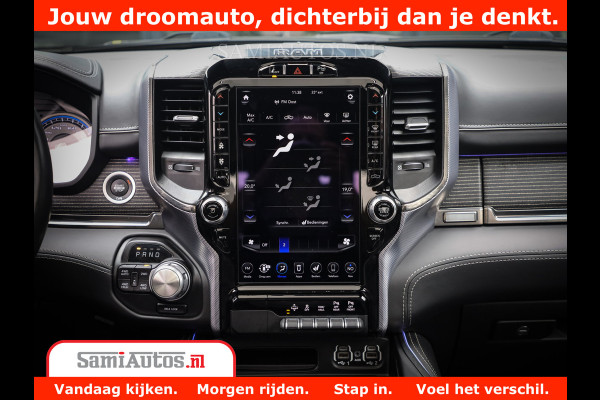Dodge Ram 1500 LIMITED CUSTOM | FULL OPTION | LUCHT REMSYSTEEM | LUCHT VERING | 360 CAM | 200L LPG | PANORAMA | 4X4 V8 5.7 | 3500KG | MEMORY | WIDE BODYKIT | AMBILIGHT | MICKEY THOMPSON BANDEN |