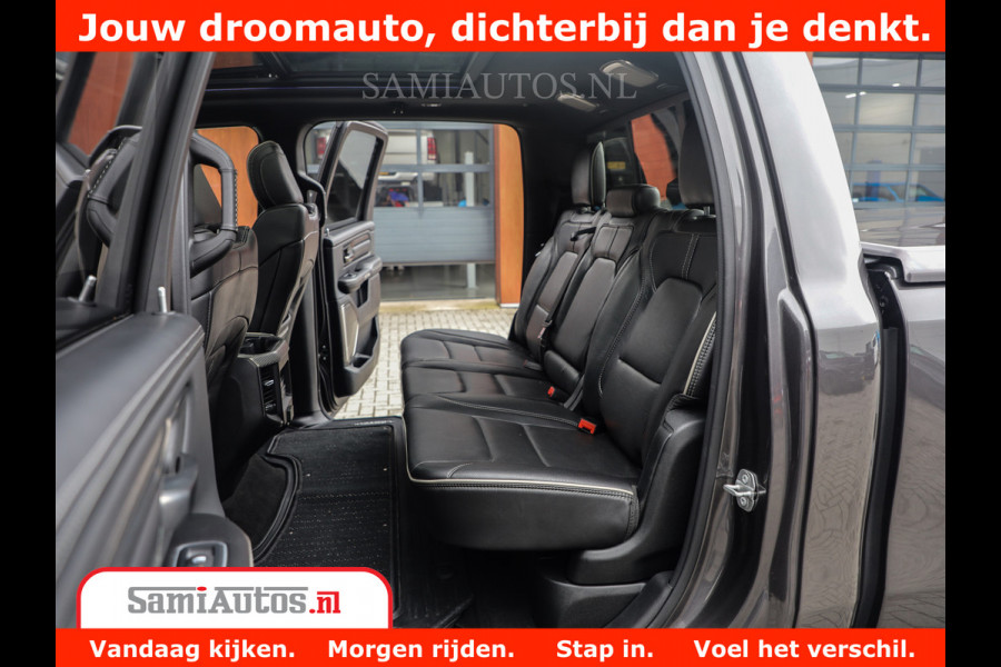 Dodge Ram 1500 LIMITED CUSTOM | FULL OPTION | LUCHT REMSYSTEEM | LUCHT VERING | 360 CAM | 200L LPG | PANORAMA | 4X4 V8 5.7 | 3500KG | MEMORY | WIDE BODYKIT | AMBILIGHT | MICKEY THOMPSON BANDEN |