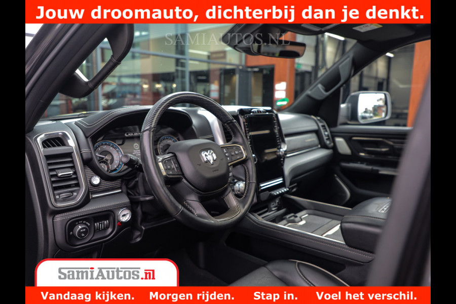 Dodge Ram 1500 LIMITED CUSTOM | FULL OPTION | LUCHT REMSYSTEEM | LUCHT VERING | 360 CAM | 200L LPG | PANORAMA | 4X4 V8 5.7 | 3500KG | MEMORY | WIDE BODYKIT | AMBILIGHT | MICKEY THOMPSON BANDEN |