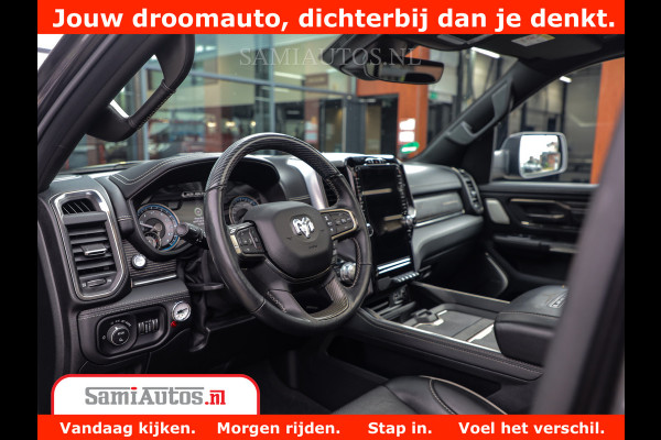 Dodge Ram 1500 LIMITED CUSTOM | FULL OPTION | LUCHT REMSYSTEEM | LUCHT VERING | 360 CAM | 200L LPG | PANORAMA | 4X4 V8 5.7 | 3500KG | MEMORY | WIDE BODYKIT | AMBILIGHT | MICKEY THOMPSON BANDEN |