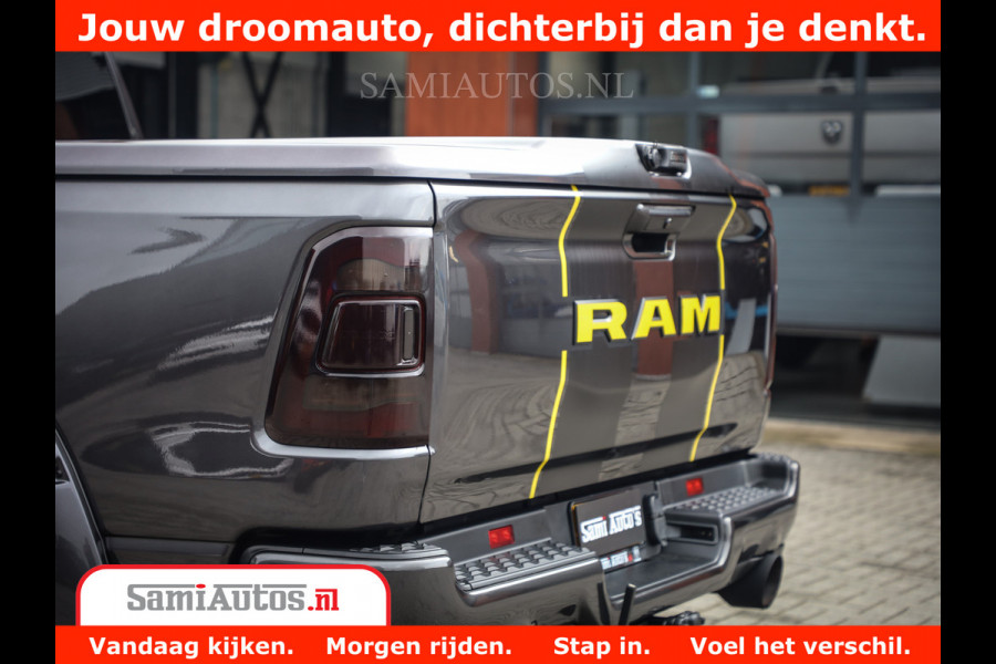 Dodge Ram 1500 LIMITED CUSTOM | FULL OPTION | LUCHT REMSYSTEEM | LUCHT VERING | 360 CAM | 200L LPG | PANORAMA | 4X4 V8 5.7 | 3500KG | MEMORY | WIDE BODYKIT | AMBILIGHT | MICKEY THOMPSON BANDEN |