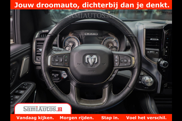 Dodge Ram 1500 LIMITED CUSTOM | FULL OPTION | LUCHT REMSYSTEEM | LUCHT VERING | 360 CAM | 200L LPG | PANORAMA | 4X4 V8 5.7 | 3500KG | MEMORY | WIDE BODYKIT | AMBILIGHT | MICKEY THOMPSON BANDEN |