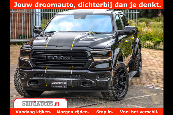Dodge Ram 1500 GT EDITION | TRX PACK | VIRTUAL COCKPIT | HEAD-UP | ADAPTIVE CRUISE | 360 CAMERA | 5.7 HEMI V8 402PK | 4X4 | Comfortabele Dubbele Cabine met Royale 5 Zitplaatsen | BPM vrij | Nu Leverbaar uit Voorraad | Voorraad Nr 2437