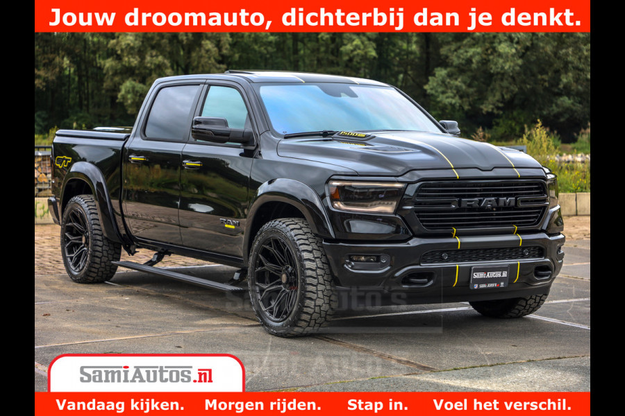Dodge Ram 1500 GT EDITION | TRX PACK | VIRTUAL COCKPIT | HEAD-UP | ADAPTIVE CRUISE | 360 CAMERA | 5.7 HEMI V8 402PK | 4X4 | Comfortabele Dubbele Cabine met Royale 5 Zitplaatsen | BPM vrij | Nu Leverbaar uit Voorraad | Voorraad Nr 2437