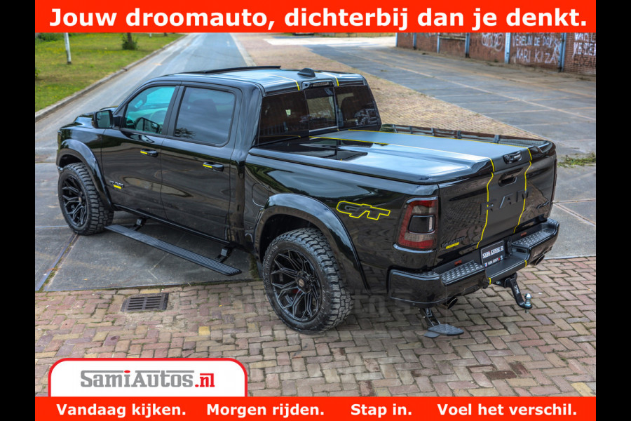 Dodge Ram 1500 GT EDITION | TRX PACK | VIRTUAL COCKPIT | HEAD-UP | ADAPTIVE CRUISE | 360 CAMERA | 5.7 HEMI V8 402PK | 4X4 | Comfortabele Dubbele Cabine met Royale 5 Zitplaatsen | BPM vrij | Nu Leverbaar uit Voorraad | Voorraad Nr 2437
