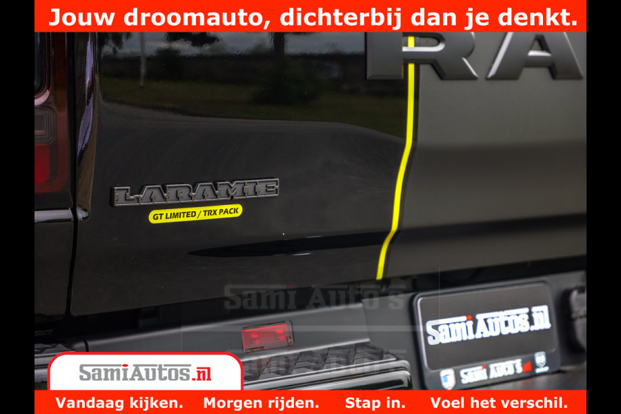Dodge Ram 1500 GT EDITION | TRX PACK | VIRTUAL COCKPIT | HEAD-UP | ADAPTIVE CRUISE | 360 CAMERA | 5.7 HEMI V8 402PK | 4X4 | Comfortabele Dubbele Cabine met Royale 5 Zitplaatsen | BPM vrij | Nu Leverbaar uit Voorraad | Voorraad Nr 2437