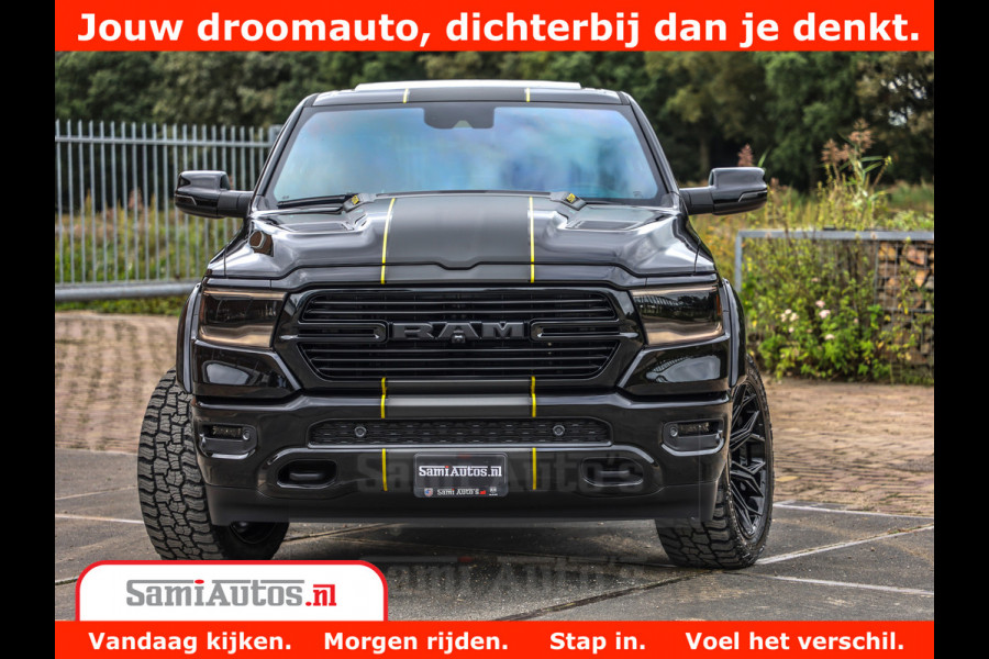 Dodge Ram 1500 GT EDITION | TRX PACK | VIRTUAL COCKPIT | HEAD-UP | ADAPTIVE CRUISE | 360 CAMERA | 5.7 HEMI V8 402PK | 4X4 | Comfortabele Dubbele Cabine met Royale 5 Zitplaatsen | BPM vrij | Nu Leverbaar uit Voorraad | Voorraad Nr 2437