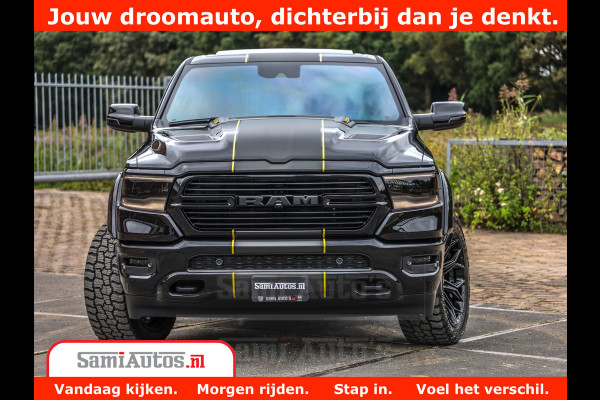 Dodge Ram 1500 GT EDITION | TRX PACK | VIRTUAL COCKPIT | HEAD-UP | ADAPTIVE CRUISE | 360 CAMERA | 5.7 HEMI V8 402PK | 4X4 | Comfortabele Dubbele Cabine met Royale 5 Zitplaatsen | BPM vrij | Nu Leverbaar uit Voorraad | Voorraad Nr 2437