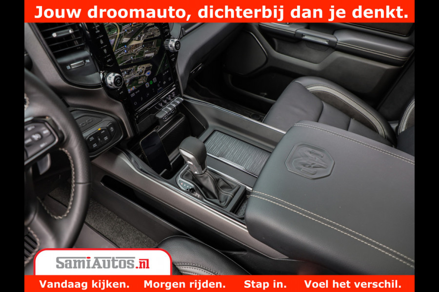 Dodge Ram 1500 GT EDITION | TRX PACK | VIRTUAL COCKPIT | HEAD-UP | ADAPTIVE CRUISE | 360 CAMERA | 5.7 HEMI V8 402PK | 4X4 | Comfortabele Dubbele Cabine met Royale 5 Zitplaatsen | BPM vrij | Nu Leverbaar uit Voorraad | Voorraad Nr 2437
