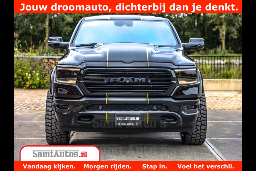 Dodge Ram 1500 GT EDITION | TRX PACK | VIRTUAL COCKPIT | HEAD-UP | ADAPTIVE CRUISE | 360 CAMERA | 5.7 HEMI V8 402PK | 4X4 | Comfortabele Dubbele Cabine met Royale 5 Zitplaatsen | BPM vrij | Nu Leverbaar uit Voorraad | Voorraad Nr 2437