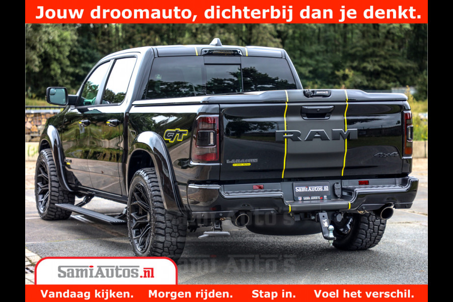 Dodge Ram 1500 GT EDITION | TRX PACK | VIRTUAL COCKPIT | HEAD-UP | ADAPTIVE CRUISE | 360 CAMERA | 5.7 HEMI V8 402PK | 4X4 | Comfortabele Dubbele Cabine met Royale 5 Zitplaatsen | BPM vrij | Nu Leverbaar uit Voorraad | Voorraad Nr 2437