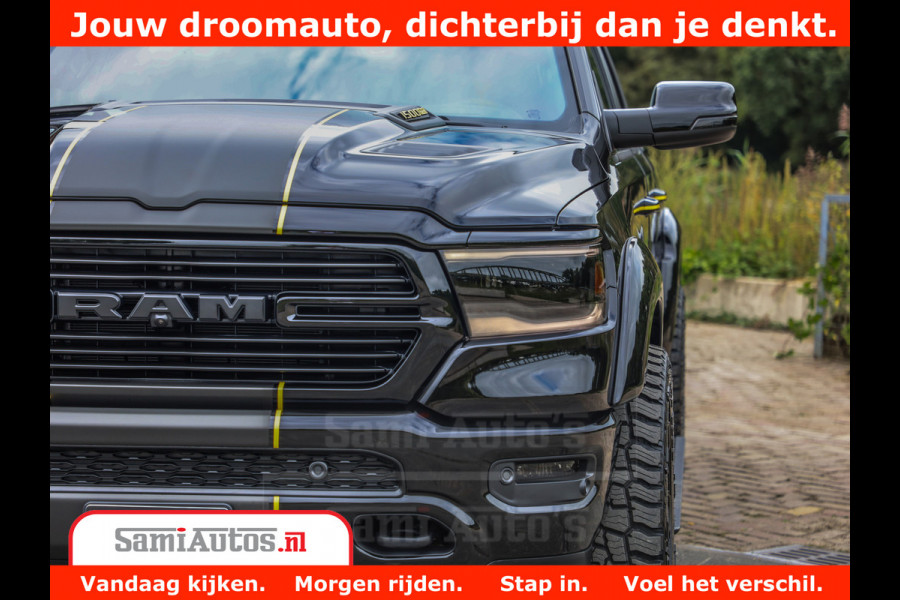 Dodge Ram 1500 GT EDITION | TRX PACK | VIRTUAL COCKPIT | HEAD-UP | ADAPTIVE CRUISE | 360 CAMERA | 5.7 HEMI V8 402PK | 4X4 | Comfortabele Dubbele Cabine met Royale 5 Zitplaatsen | BPM vrij | Nu Leverbaar uit Voorraad | Voorraad Nr 2437