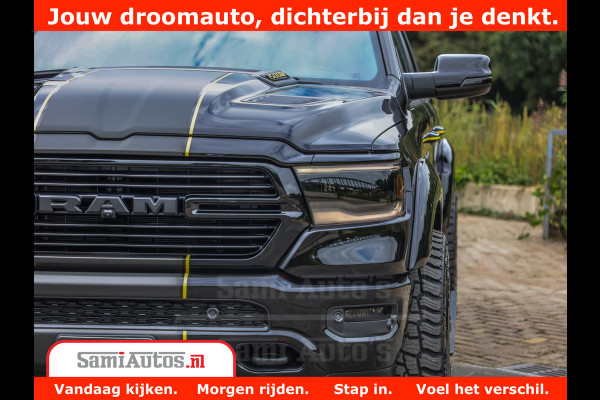 Dodge Ram 1500 GT EDITION | TRX PACK | VIRTUAL COCKPIT | HEAD-UP | ADAPTIVE CRUISE | 360 CAMERA | 5.7 HEMI V8 402PK | 4X4 | Comfortabele Dubbele Cabine met Royale 5 Zitplaatsen | BPM vrij | Nu Leverbaar uit Voorraad | Voorraad Nr 2437