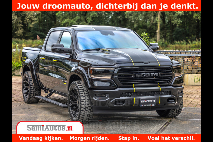 Dodge Ram 1500 GT EDITION | TRX PACK | VIRTUAL COCKPIT | HEAD-UP | ADAPTIVE CRUISE | 360 CAMERA | 5.7 HEMI V8 402PK | 4X4 | Comfortabele Dubbele Cabine met Royale 5 Zitplaatsen | BPM vrij | Nu Leverbaar uit Voorraad | Voorraad Nr 2437