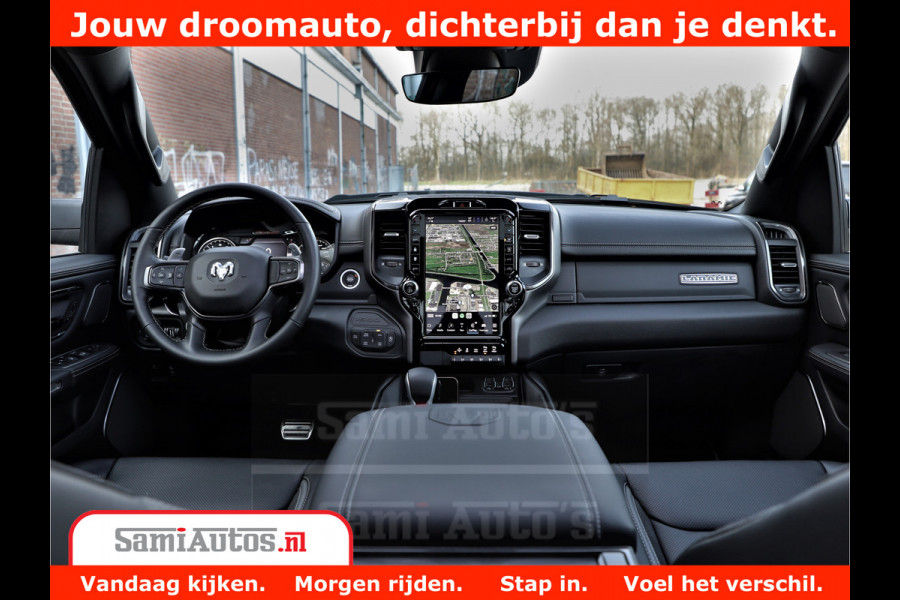 Dodge Ram 1500 GT EDITION | TRX PACK | VIRTUAL COCKPIT | HEAD-UP | ADAPTIVE CRUISE | 360 CAMERA | 5.7 HEMI V8 402PK | 4X4 | Comfortabele Dubbele Cabine met Royale 5 Zitplaatsen | BPM vrij | Nu Leverbaar uit Voorraad | Voorraad Nr 2437