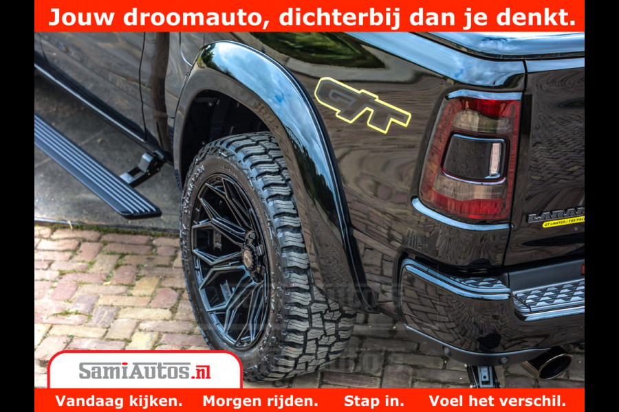 Dodge Ram 1500 GT EDITION | TRX PACK | VIRTUAL COCKPIT | HEAD-UP | ADAPTIVE CRUISE | 360 CAMERA | 5.7 HEMI V8 402PK | 4X4 | Comfortabele Dubbele Cabine met Royale 5 Zitplaatsen | BPM vrij | Nu Leverbaar uit Voorraad | Voorraad Nr 2437
