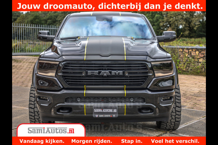 Dodge Ram 1500 GT EDITION | TRX PACK | VIRTUAL COCKPIT | HEAD-UP | ADAPTIVE CRUISE | 360 CAMERA | 5.7 HEMI V8 402PK | 4X4 | Comfortabele Dubbele Cabine met Royale 5 Zitplaatsen | BPM vrij | Nu Leverbaar uit Voorraad | Voorraad Nr 2437