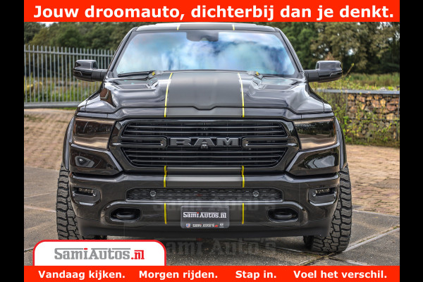 Dodge Ram 1500 GT EDITION | TRX PACK | VIRTUAL COCKPIT | HEAD-UP | ADAPTIVE CRUISE | 360 CAMERA | 5.7 HEMI V8 402PK | 4X4 | Comfortabele Dubbele Cabine met Royale 5 Zitplaatsen | BPM vrij | Nu Leverbaar uit Voorraad | Voorraad Nr 2437