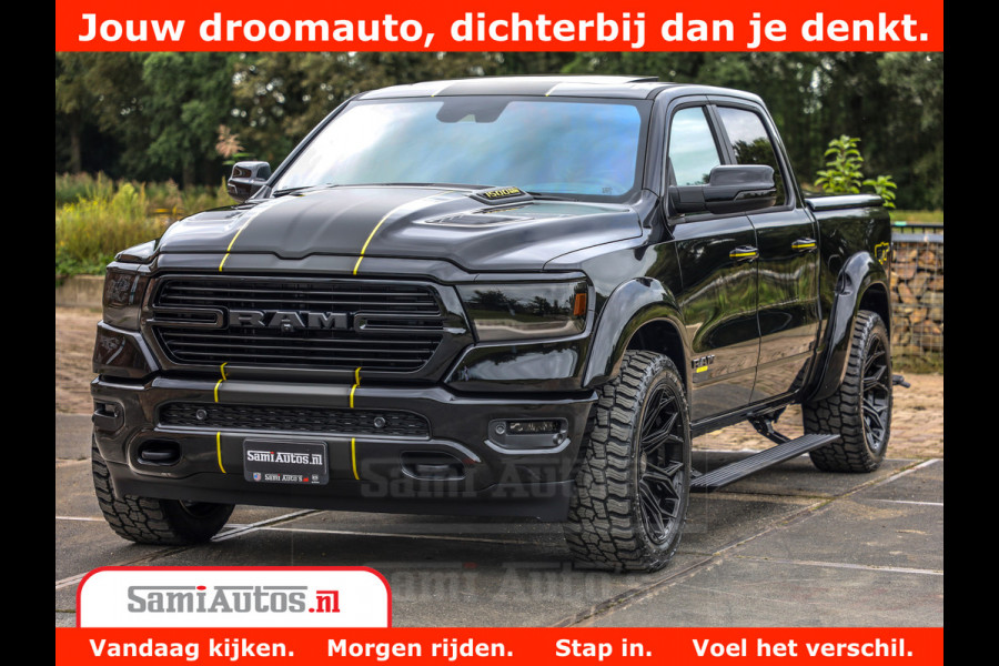 Dodge Ram 1500 GT EDITION | TRX PACK | VIRTUAL COCKPIT | HEAD-UP | ADAPTIVE CRUISE | 360 CAMERA | 5.7 HEMI V8 402PK | 4X4 | Comfortabele Dubbele Cabine met Royale 5 Zitplaatsen | BPM vrij | Nu Leverbaar uit Voorraad | Voorraad Nr 2437