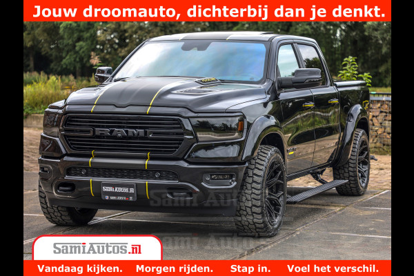 Dodge Ram 1500 GT EDITION | TRX PACK | VIRTUAL COCKPIT | HEAD-UP | ADAPTIVE CRUISE | 360 CAMERA | 5.7 HEMI V8 402PK | 4X4 | Comfortabele Dubbele Cabine met Royale 5 Zitplaatsen | BPM vrij | Nu Leverbaar uit Voorraad | Voorraad Nr 2437