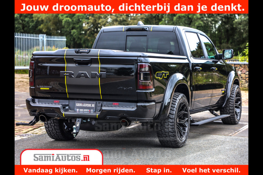 Dodge Ram 1500 GT EDITION | TRX PACK | VIRTUAL COCKPIT | HEAD-UP | ADAPTIVE CRUISE | 360 CAMERA | 5.7 HEMI V8 402PK | 4X4 | Comfortabele Dubbele Cabine met Royale 5 Zitplaatsen | BPM vrij | Nu Leverbaar uit Voorraad | Voorraad Nr 2437