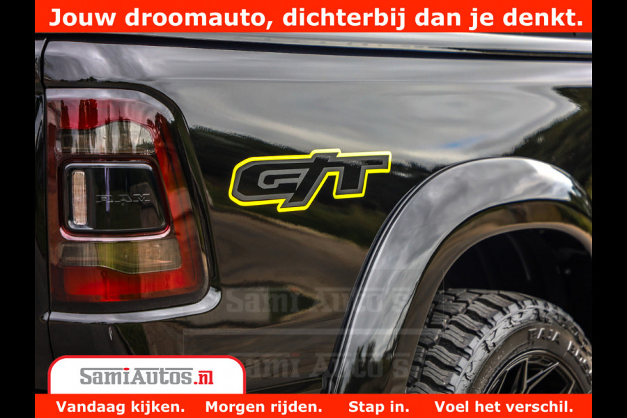 Dodge Ram 1500 GT EDITION | TRX PACK | VIRTUAL COCKPIT | HEAD-UP | ADAPTIVE CRUISE | 360 CAMERA | 5.7 HEMI V8 402PK | 4X4 | Comfortabele Dubbele Cabine met Royale 5 Zitplaatsen | BPM vrij | Nu Leverbaar uit Voorraad | Voorraad Nr 2437