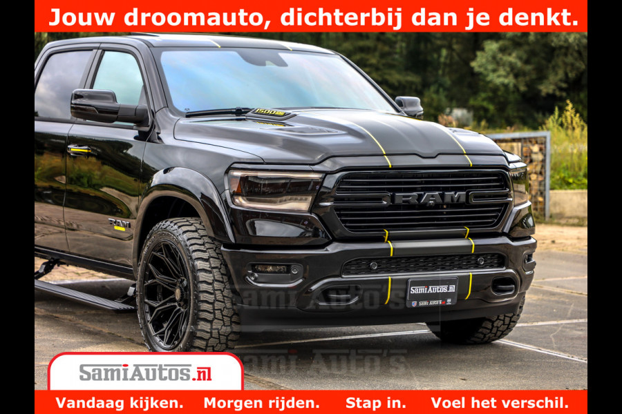 Dodge Ram 1500 GT EDITION | TRX PACK | VIRTUAL COCKPIT | HEAD-UP | ADAPTIVE CRUISE | 360 CAMERA | 5.7 HEMI V8 402PK | 4X4 | Comfortabele Dubbele Cabine met Royale 5 Zitplaatsen | BPM vrij | Nu Leverbaar uit Voorraad | Voorraad Nr 2437