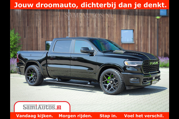 Dodge Ram 1500 Limited Night High Output 540HP 706Nm | Massage + Full Option | De Meest Luxe en Volle Pick-Up in zijn Klasse | Comfortabele Dubbele Cabine met Royale 5 Zitplaatsen | BPM vrij | Nu Leverbaar uit Voorraad | Voorraad Nr 2300 - 7689