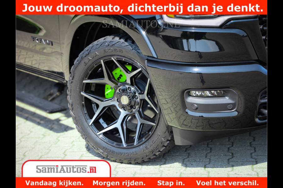 Dodge Ram 1500 Limited Night High Output 540HP 706Nm | Massage + Full Option | De Meest Luxe en Volle Pick-Up in zijn Klasse | Comfortabele Dubbele Cabine met Royale 5 Zitplaatsen | BPM vrij | Nu Leverbaar uit Voorraad | Voorraad Nr 2300 - 7689