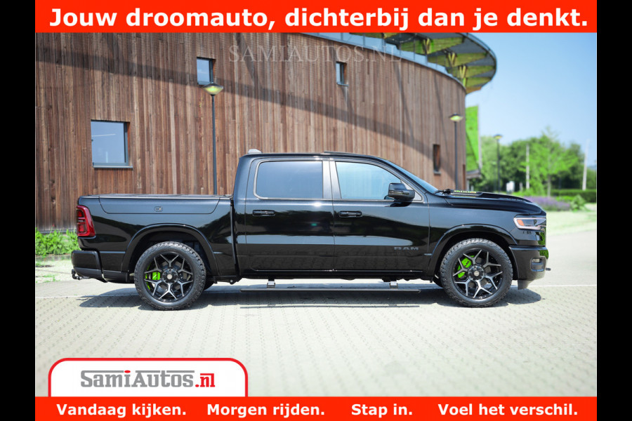 Dodge Ram 1500 Limited Night High Output 540HP 706Nm | Massage + Full Option | De Meest Luxe en Volle Pick-Up in zijn Klasse | Comfortabele Dubbele Cabine met Royale 5 Zitplaatsen | BPM vrij | Nu Leverbaar uit Voorraad | Voorraad Nr 2300 - 7689