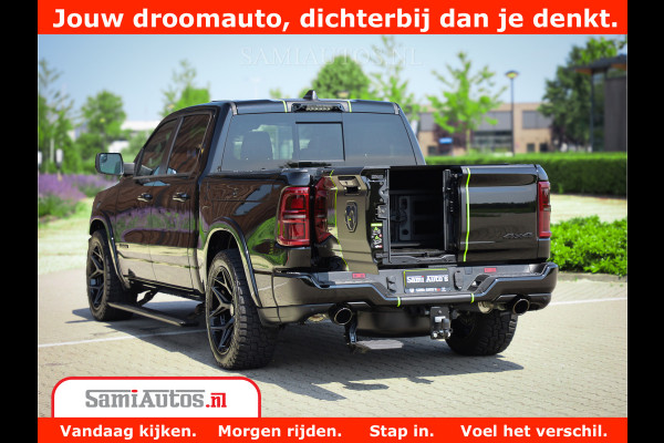 Dodge Ram 1500 Limited Night High Output 540HP 706Nm | Massage + Full Option | De Meest Luxe en Volle Pick-Up in zijn Klasse | Comfortabele Dubbele Cabine met Royale 5 Zitplaatsen | BPM vrij | Nu Leverbaar uit Voorraad | Voorraad Nr 2300 - 7689