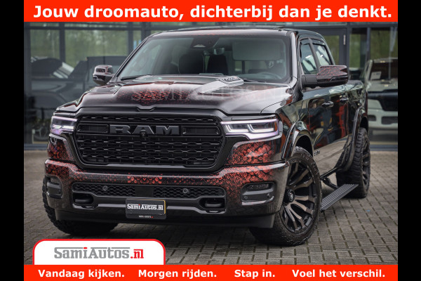 Dodge Ram COBRA EDITION | 1500 Limited Night High Output 540HP 706Nm | Massage + Full Option | De Meest Luxe en Volle Pick-Up in zijn Klas Comfortabele Dubbele Cabine met Royale 5 Zitplaatsen | BPM vrij | Nu Leverbaar uit Voorraad | Voorraad Nr 2292 - 5178 | Cobra package is meerprijs |