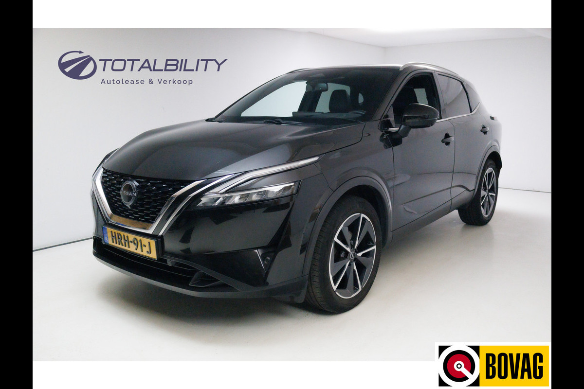 Nissan QASHQAI 1.3 MHEV Tekna Design Pack 141 PK | Pano | 360 Camera | Elec. klep | Adap. cruise | Headup display | Draadloze lader, automatisch inparkeren, dode hoek detectie, zwarte hemel Nissan QASHQAI 1.3 MHEV Tekna Design Pack 141 PK | Pano | 360 Camera | Elec. klep | Adap. cruise | Headup display | Draadloze lader, automatisch inparkeren, dode hoek detectie, zwarte hemel