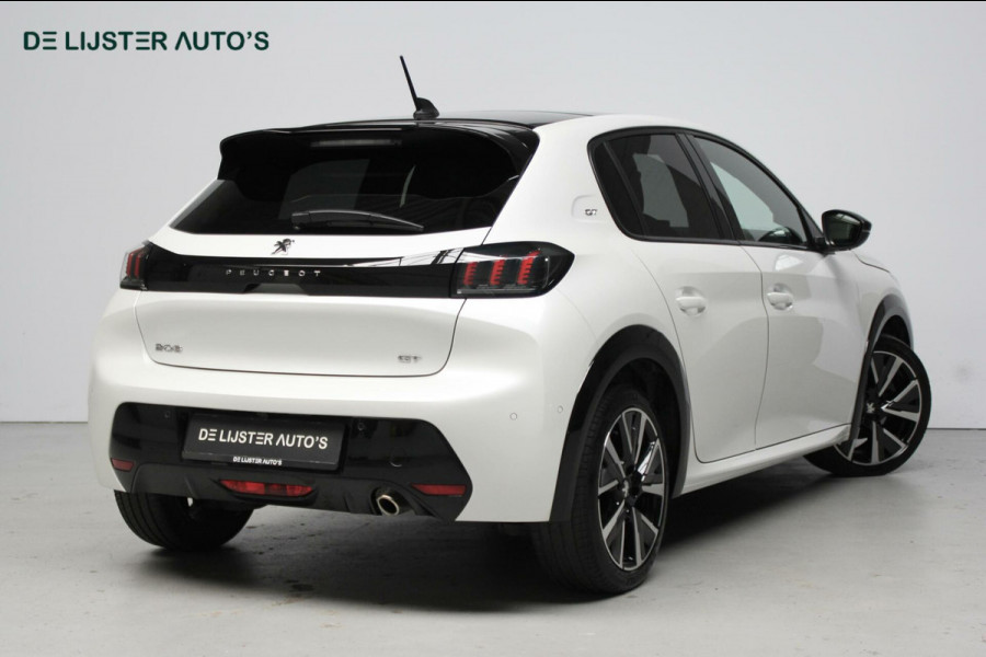 Peugeot 208 1.2 PureTech GT Automaat | Pano-dak | CarPlay | Virtual 3D | 360 Camera | Stoelverwarming | Keyless | Sfeer | LED | PDC |