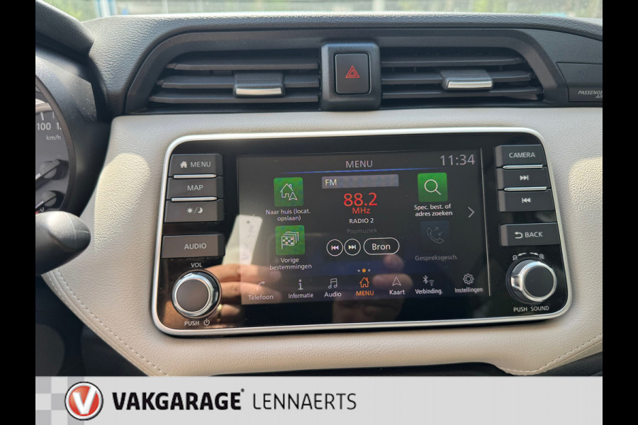 Nissan Micra 1.0 IG-T Tekna, navi, airco, ect. Rijklaarprijs / 12 mnd garantie