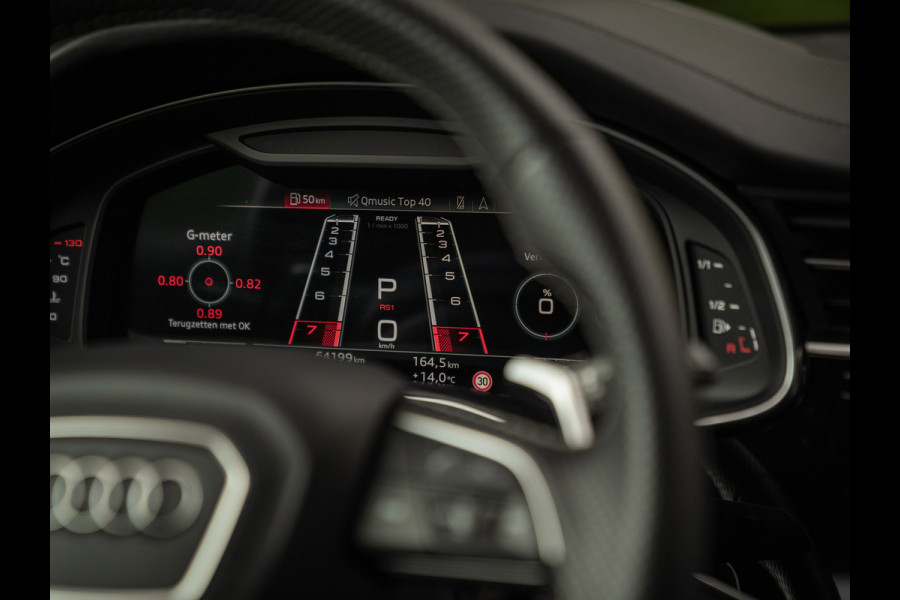 Audi RS Q8 Quattro | Akrapovic | B&O | Stoelventilatie | Pano-dak | Massage | Head-up | Adapt. cruise | Fabrieksgarantie 2027